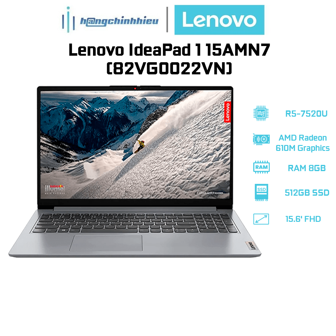 Laptop Lenovo IdeaPad 1 15AMN7 82VG0022VN Hàng chính hãng
