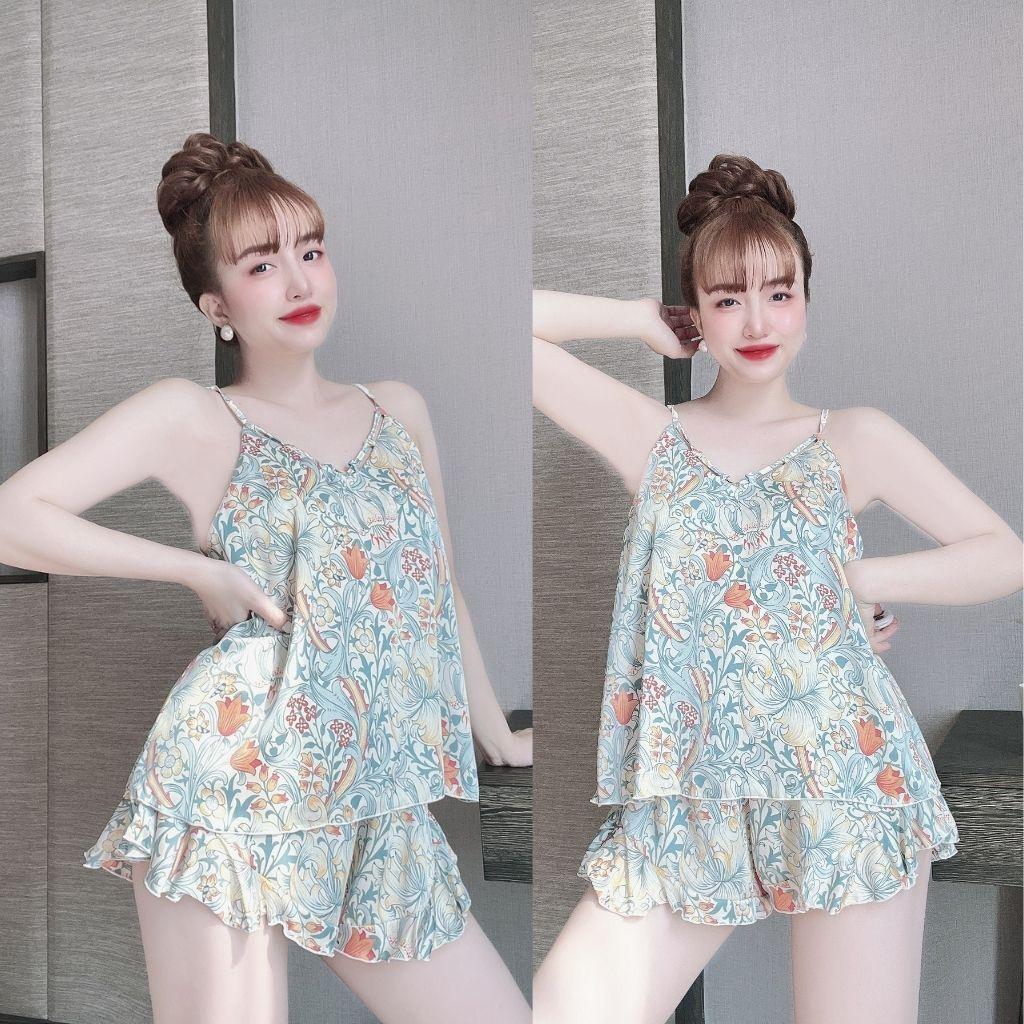 Đồ Ngủ Nữ BIGSIZE Đồ Ngủ Sexy lụa Latin cao cấp mềm mại xinh xắn < 70KG