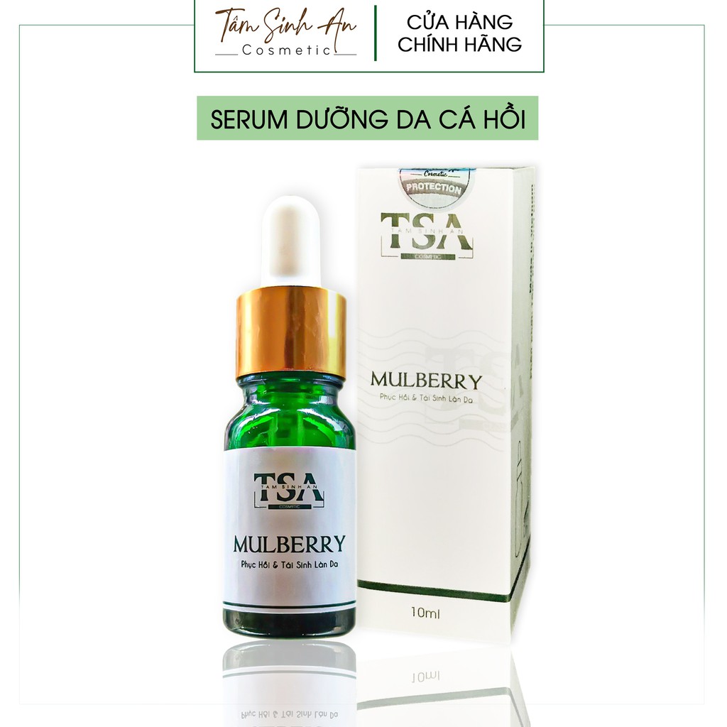 Serum Căng Bóng Da Tinh Chất Cá Hồi MULBERRY - 3 Ngày Dưỡng Trắng Mịn Màng, Thu Nhỏ Lỗ Chân Lông - Sản Phẩm Thay Thế Bortox - Tâm Sinh An Cosmetic