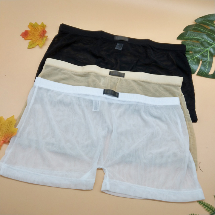 Quần lót boxer nam thun lưới thoáng mát - A037