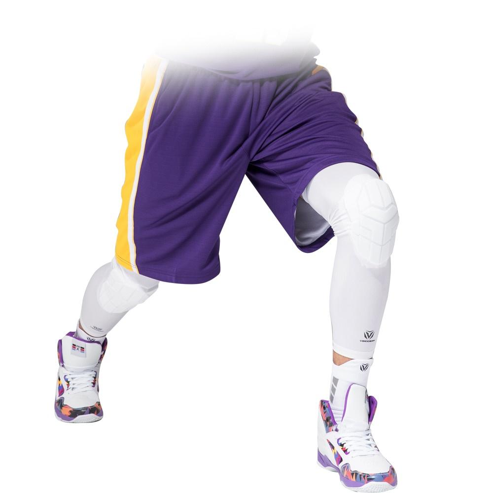 Veidoorn 2pcs Compression Basketball Knee Sleeve Support Protector Elastic Kneepad Honeycomb for Sports Volleyball