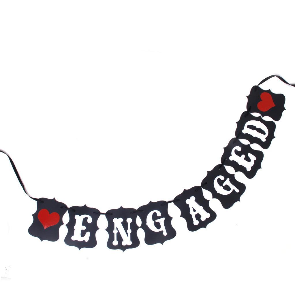 ENGAGED Party Decoration Bunting Garland Banner