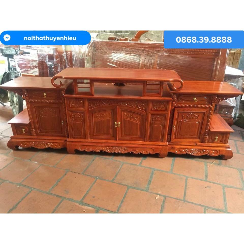 Kệ tivi Vòm gỗ gõ đỏ
