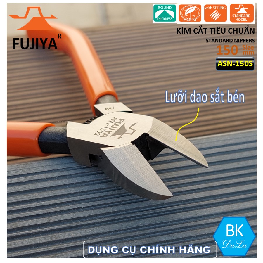 Kìm cắt tiêu chuẩn 150mm Fujiya ASN-150S - Công nghệ Nhật Bản