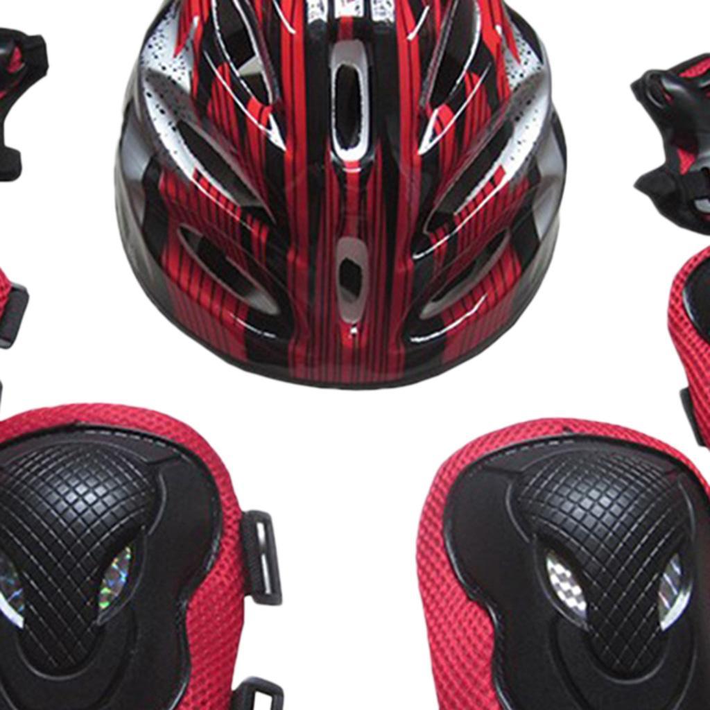 2 Set Outdoor Sports Protective Gear Set, Adults Adjustable Helmet Safety Pads Set for Roller Scooter Skateboard