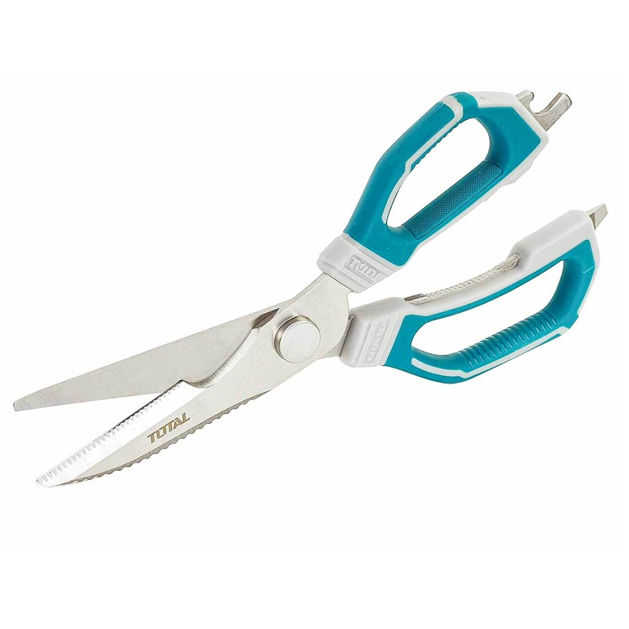 Kéo nhà bếp đa dụng cầm tay 225mm TOTAL THSCRS822251 - Nhiều công dụng, tháo rời được, chất liệu thép chuyên dụng, không gỉ, tay cầm nhựa chắc chắn