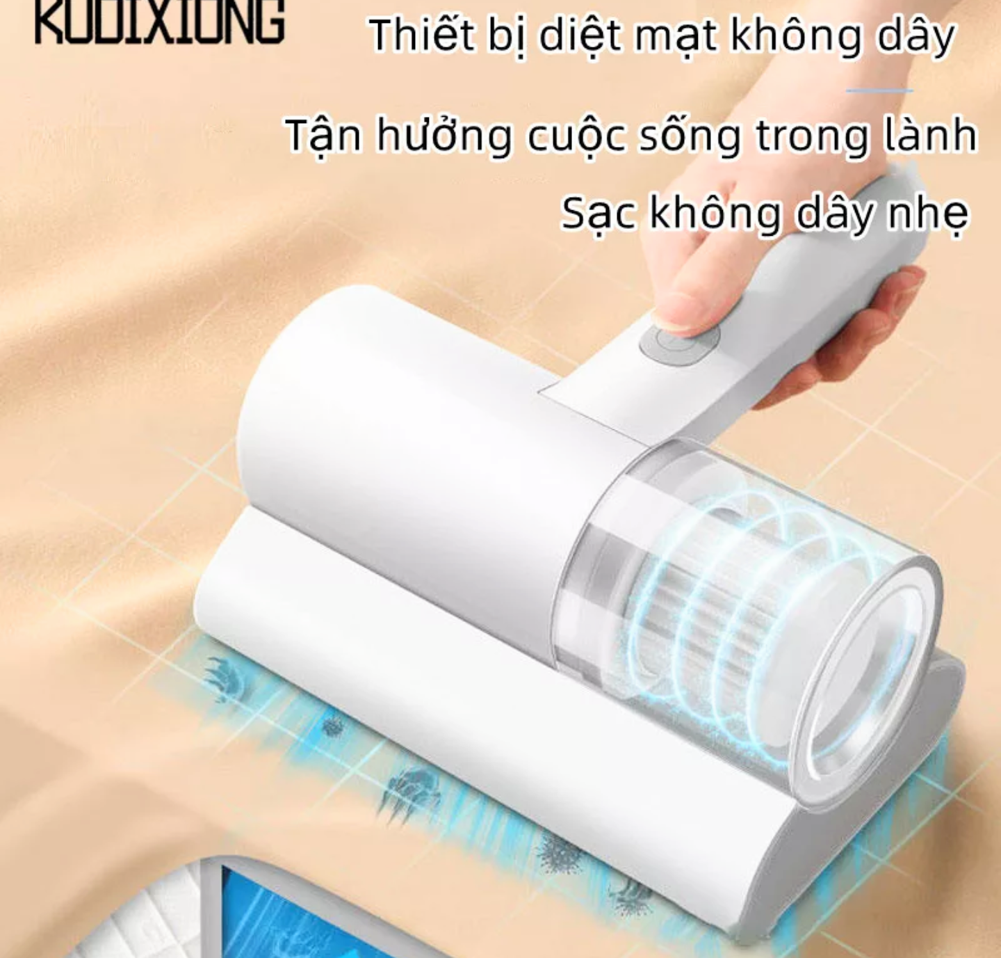 SIÊU GIÁ MÁY HÚT BỤI GIƯỜNG ĐỆM CẦM TAY MINI DIỆT KHUẨN UV THÔNG MINH MẪU MỚI HÀNG LOẠI TỐT