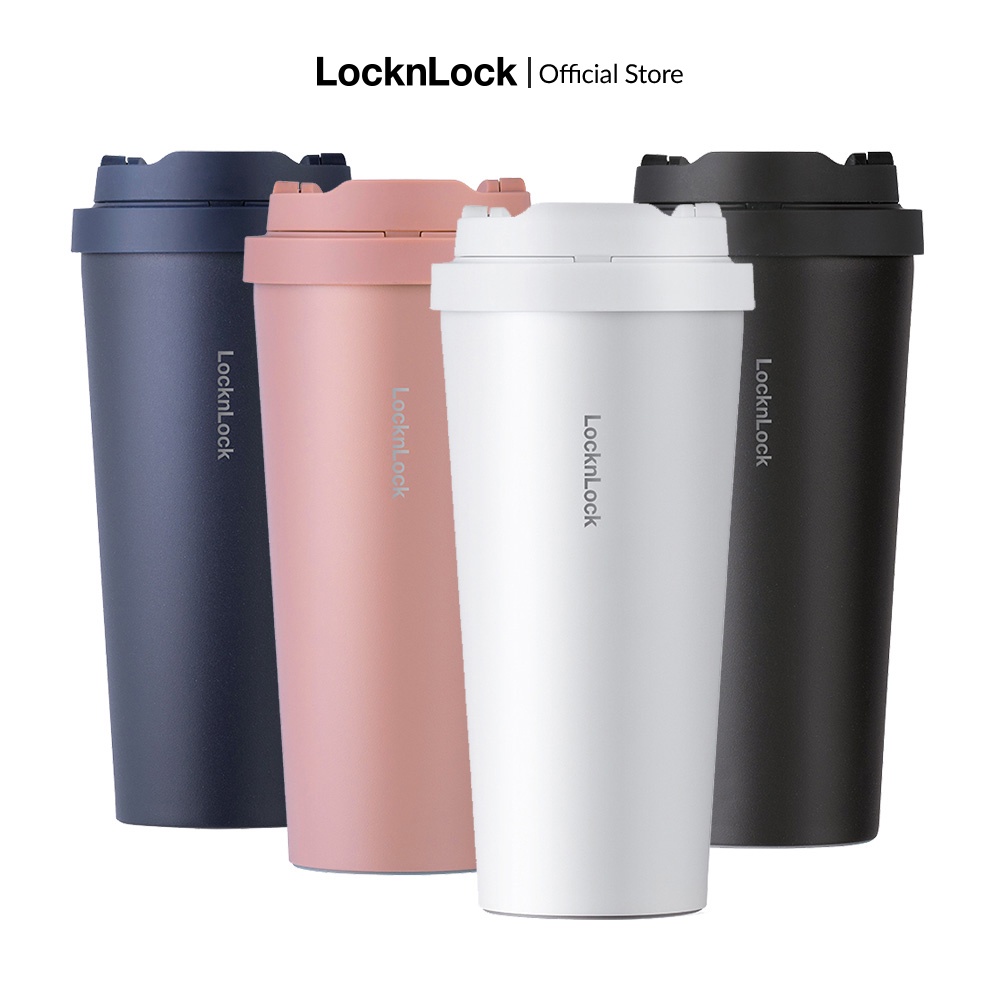 Bình Giữ Nhiệt Lock&amp;Lock Energetic One-Touch Tumbler LHC3249 - 550ML - Đen