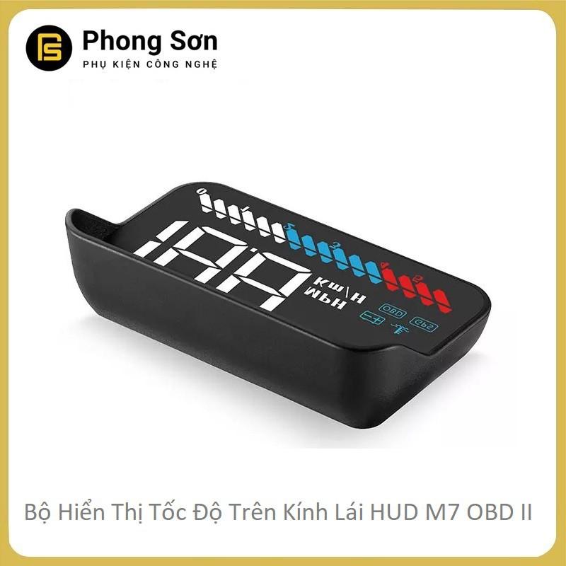 Bộ hiển thị tốc độ trên kính lái HUD M7 - OBD2 dành cho Xe hơi