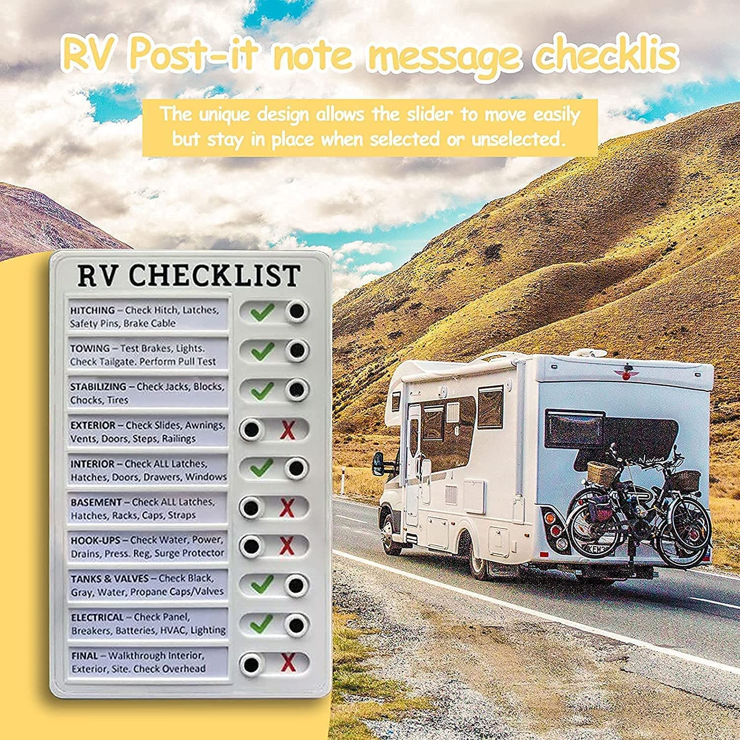 Bảng ghi chú kiểm tra checklist nhanh Memo plastic board