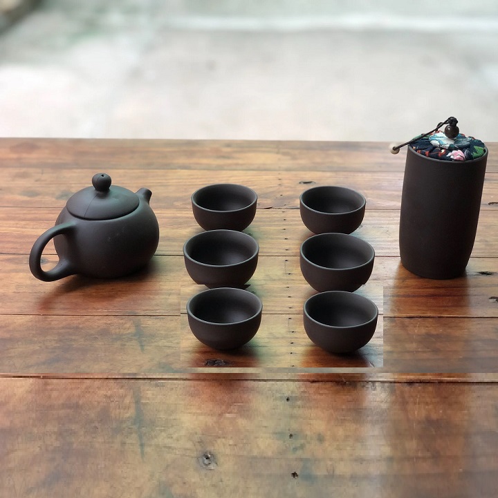 Bộ Bình Trà Tử Sa Có Túi Đựng Đi Du Lịch Tiện Lợi