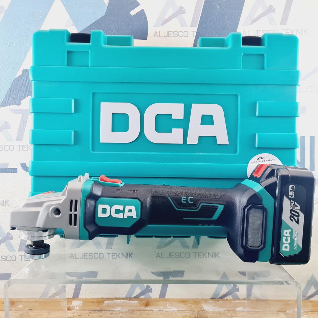 MÁY MÀI GÓC KHÔNG CHỔI THAN DÙNG PIN 20V DCA ADSM06-100EM - HÀNG CHÍNH HÃNG