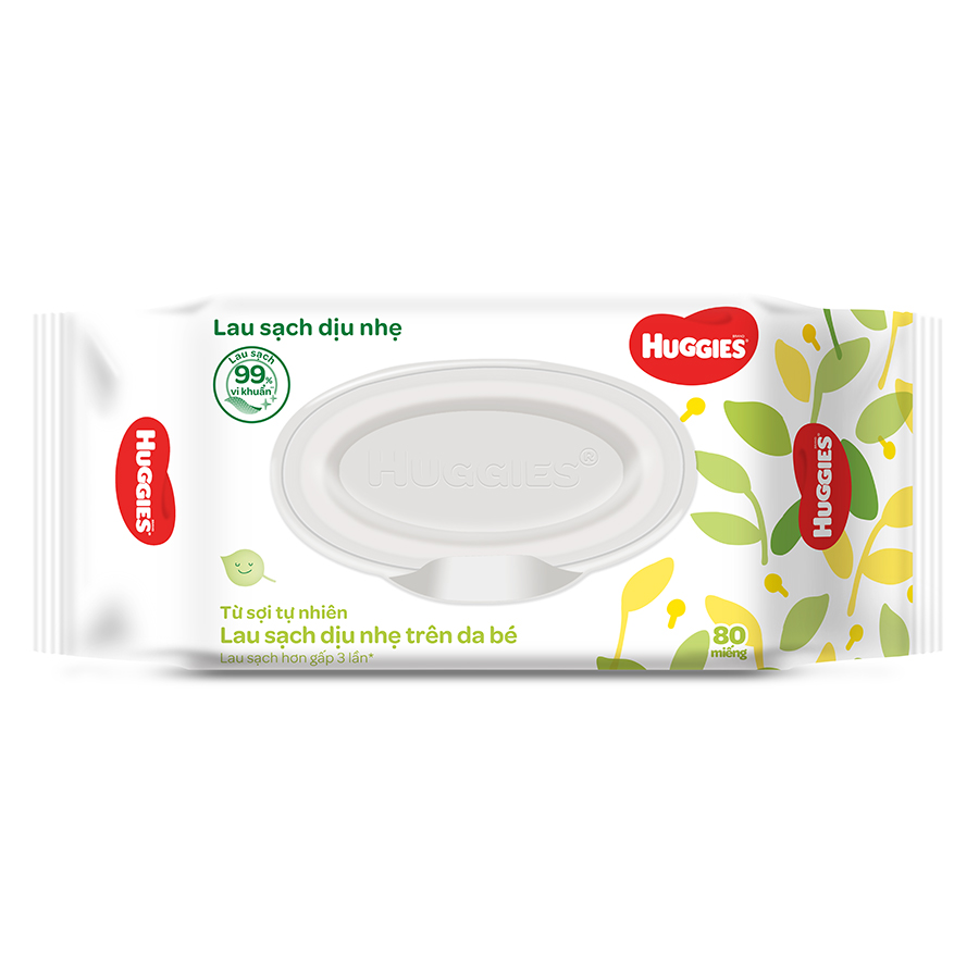 Combo 12 Khăn Ướt Dịu Nhẹ Cho Trẻ Sơ Sinh Huggies (80 Tờ/Gói)