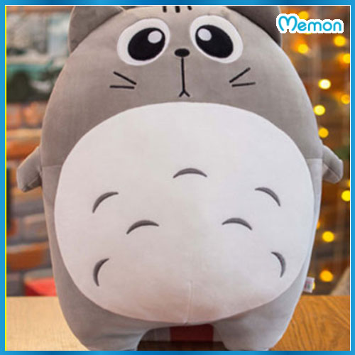 Gấu bông Totoro biểu cảm cao cấp - Hàng chính hãng Memon - Đồ chơi thú nhồi bông Totoro kích thước 35cm