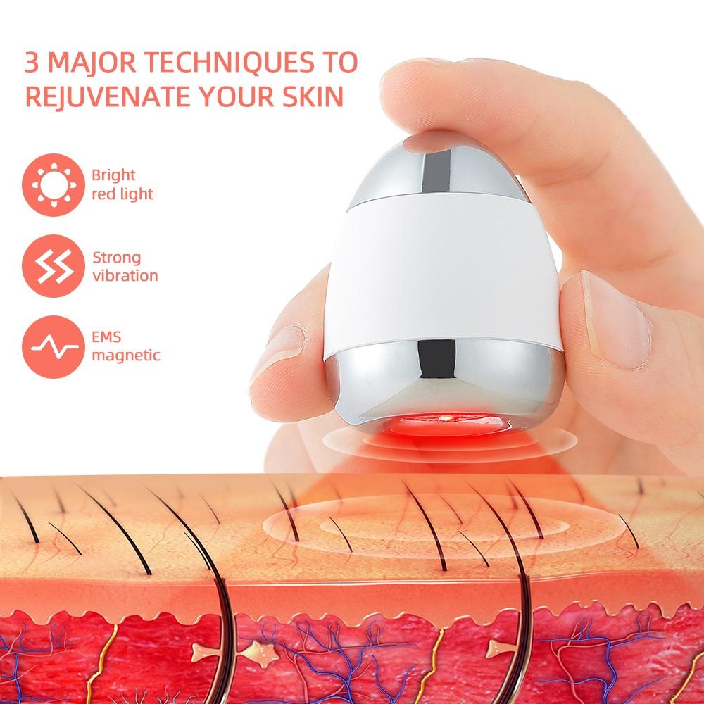 Photon hồng ngoại Làm Đẹp Trẻ Hóa Cụ EMS Rung Massage Nâng Cơ Mặt Dịu Dàng Chống Nhăn Tinh Chất ION Nhập Khẩu
