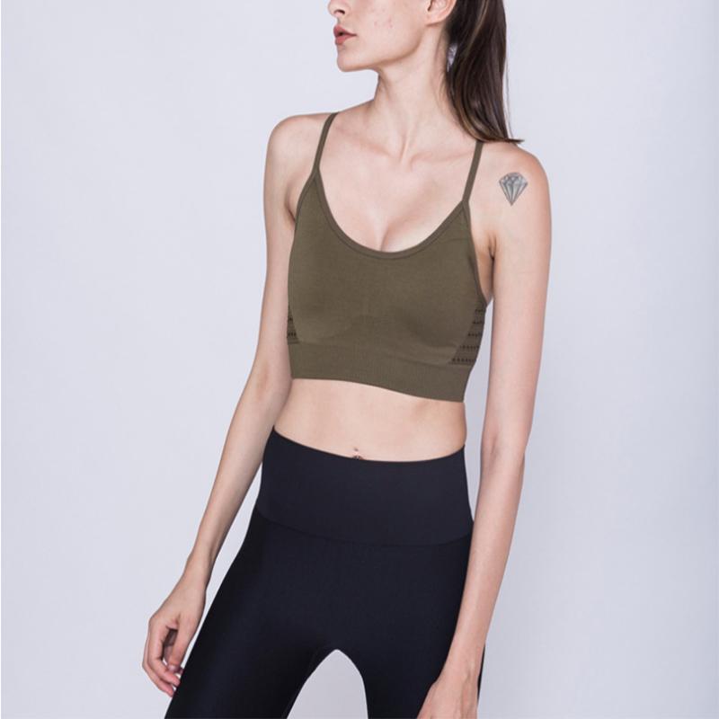 Có Hoa Kỳ Chéo Lưng 4 Liền Mạch Áo Ngực Thể Thao Nữ Áo Bra Yoga Chống Sốc Biểu Tình Áo Ngực Thể Thao Hàng Đầu Tập Thể Hình áo Ngực