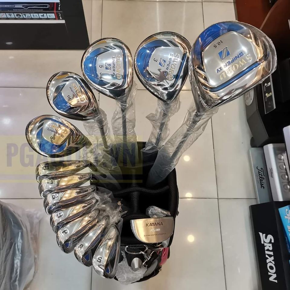 Fullset bộ gậy golf Sword Katana phiên bản xanh