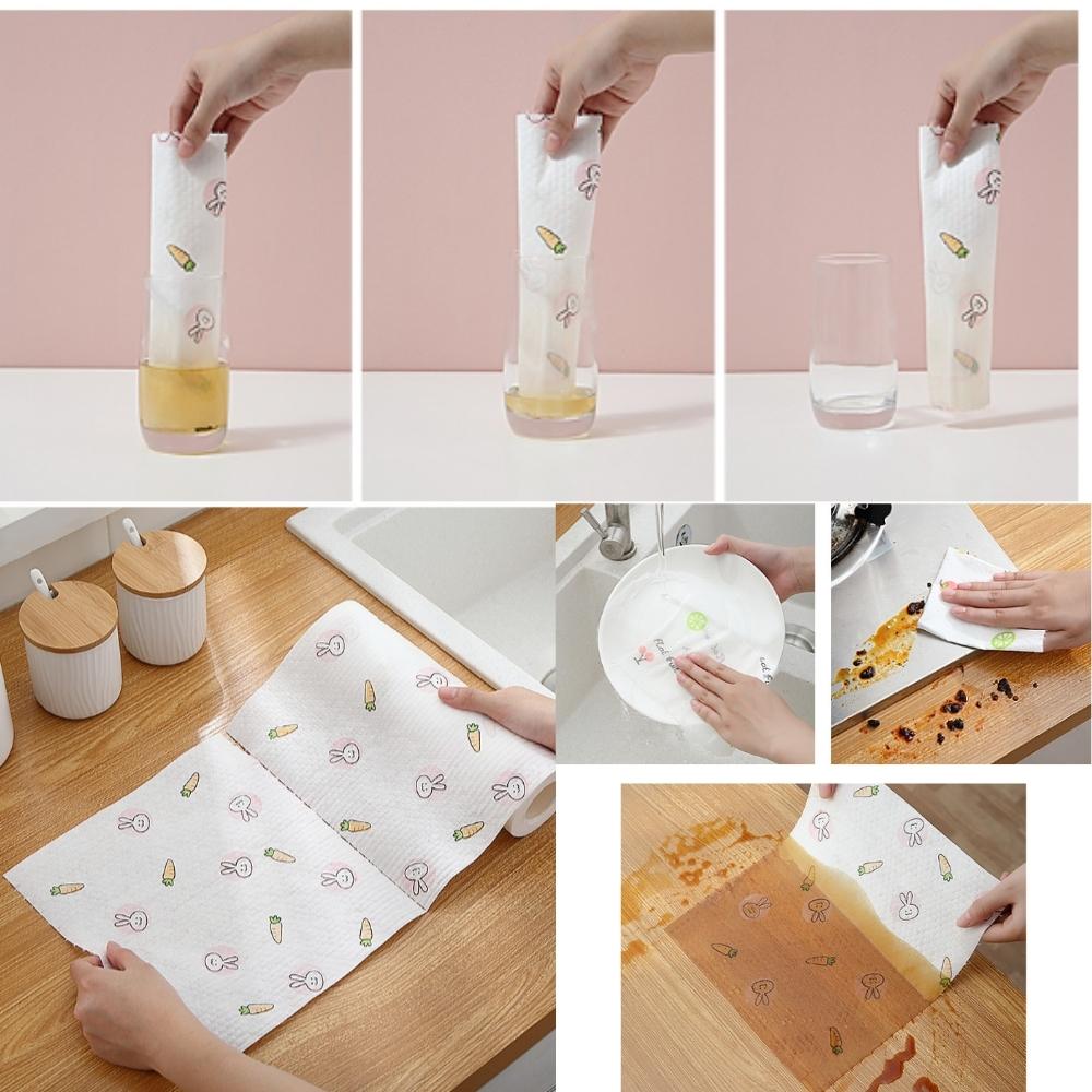 Giấy lau đa năng cuộn 220 tờ siêu dai có thể giặt tái sử dụng