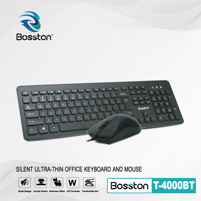 Combo phím chuột BOSSTON D6800 - JL - HÀNG CHÍNH HÃNG