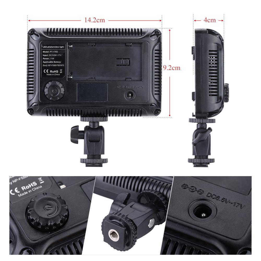 Bảng đèn chiếu sáng 176 LED 5600K cho Máy ảnh DSLR Nikon Pentax Olympus