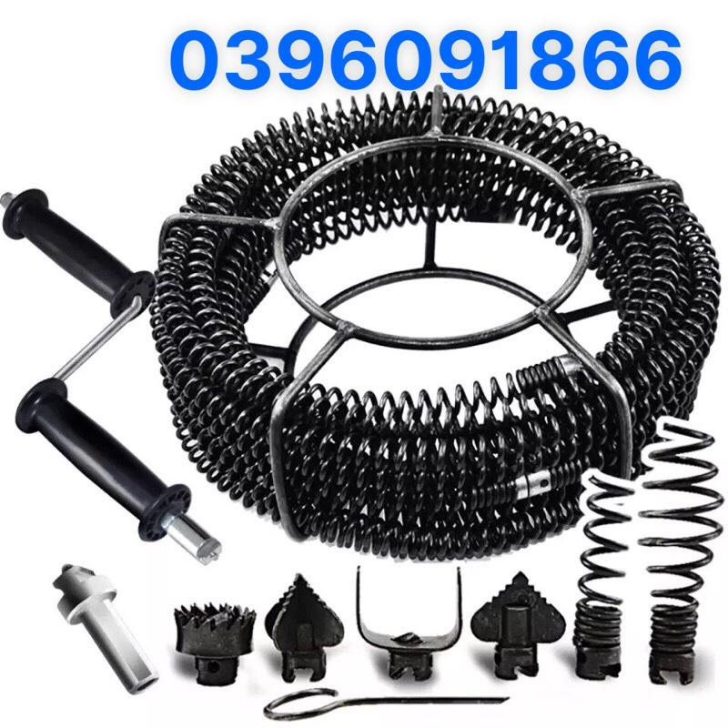 Dây thông cống dùng tay quay dài 21m phi 16 gồm 6 đầu thông + 1 tay quay