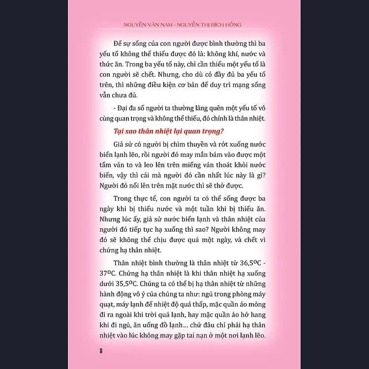 Sách - Thân Nhiệt Quyết Định Sinh Lão Bệnh Tử - Nguyễn Văn Nam &amp; Nguyễn Thị Bích Hồng - VIETNAMBOOK