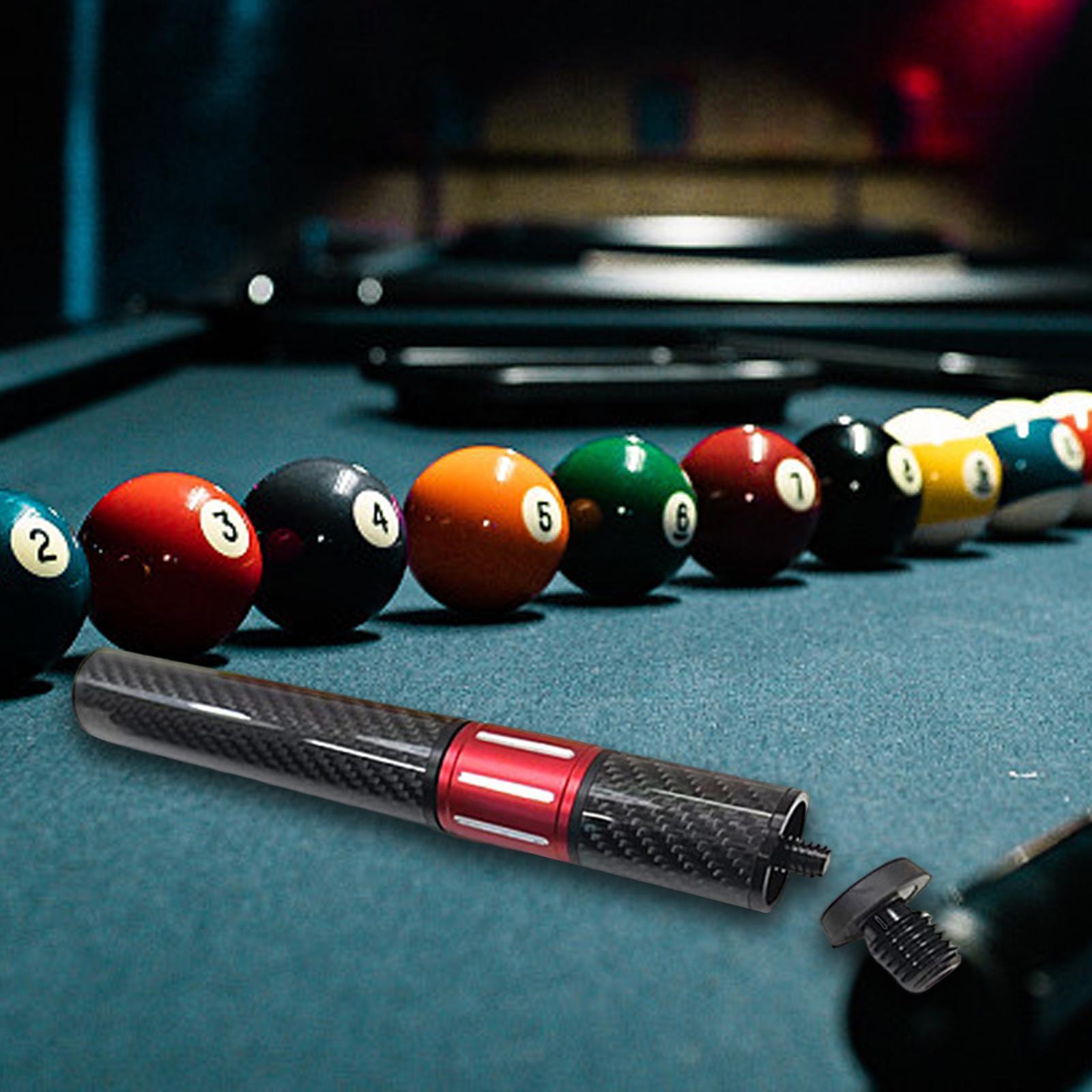 Telescopic Pool Cue Extension Snooker Cue Extend Compact Billiard Holder Cue Joint Accessories End Lengthener for Billiard Cues Professional