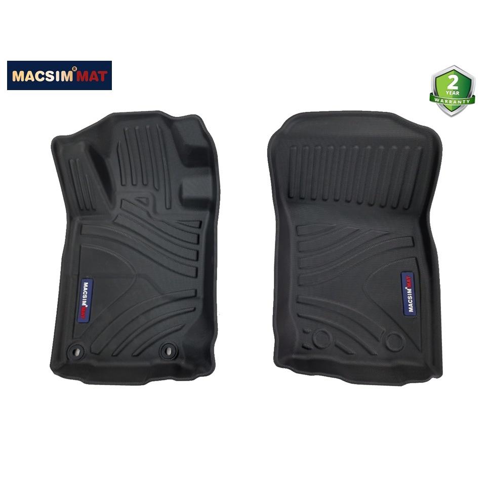 Thảm lót sàn xe ô tô Mitsubishi Pajero Sport 2013 - 2018 Nhãn hiệu Macsim chất liệu nhựa TPV cao cấp màu đen