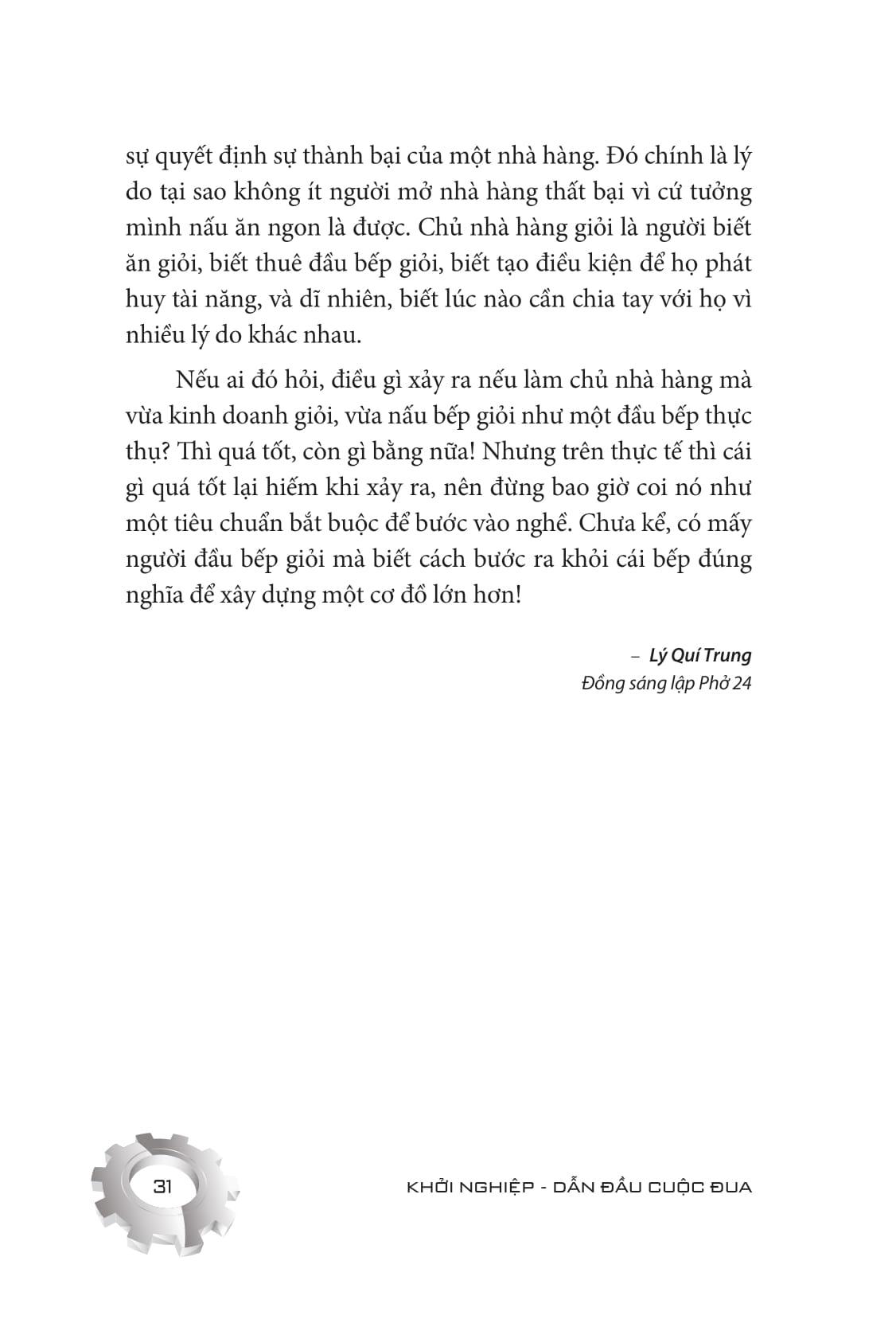 Khởi Nghiệp - Dẫn Đầu Cuộc Đua