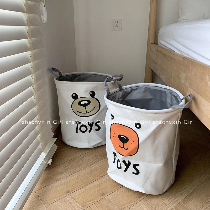 Giỏ đựng đồ giặt có hai quai cầm chống thấm nước thiết kế dễ thương tiện dụng