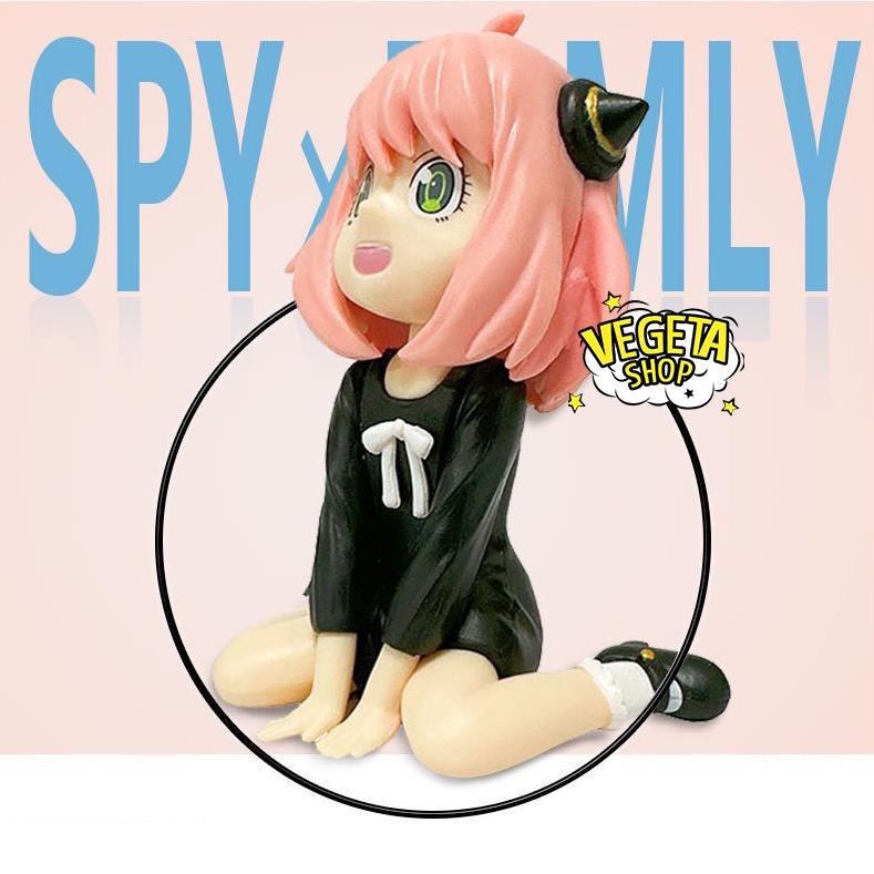 Mô hình Spy X Family Gia đình điệp viên - Mô hình Anya ngồi mặc trang phục váy đen - Anya Forger - Cao 10cm