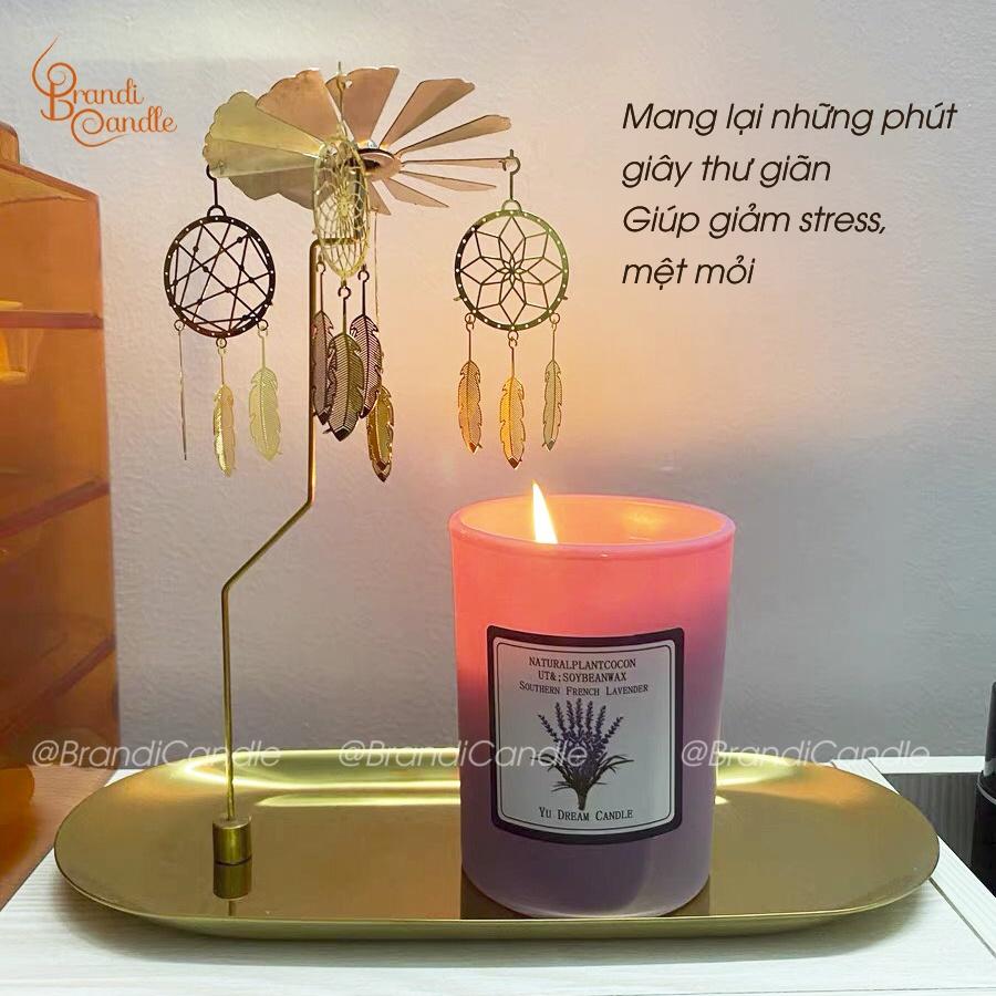 Nến thơm không khói yu dream candle hũ sắc màu