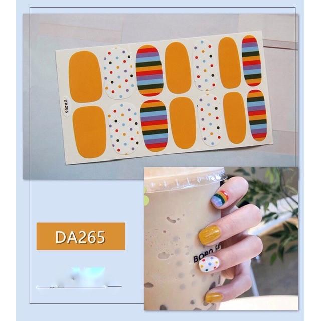 Set dán móng tay nails dán nghệ thuật nhiều màu - có ngay bộ móng đẹp trong 5 phút (Nail wraps / Nail stickers)