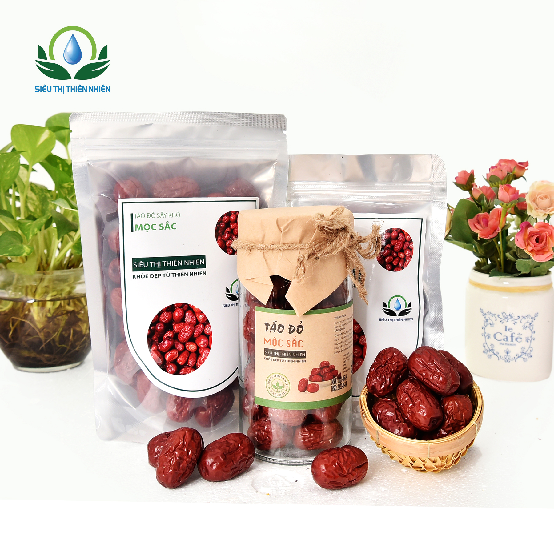 Trà Táo Đỏ Sấy Khô Mộc Sắc Gói 500g