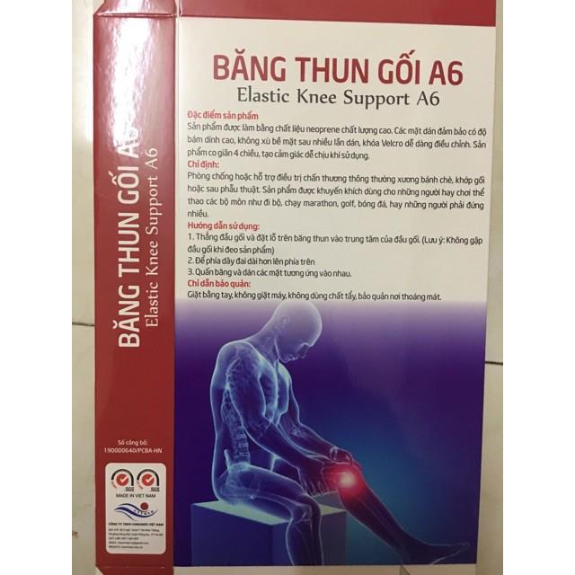 Băng Thun Bảo Vệ Đầu Gối Co Giãn 4 Chiều: A6 (Bó Gối) (Hàng Cao Cấp) -VT0127