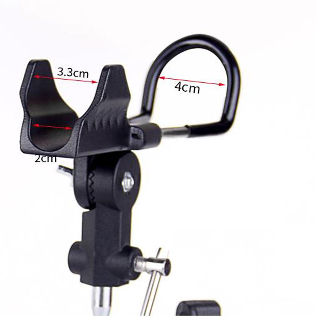 Adjustable Clamp on Fishing Rod Holder Rack Pole Bracket Fishing Tackle S
