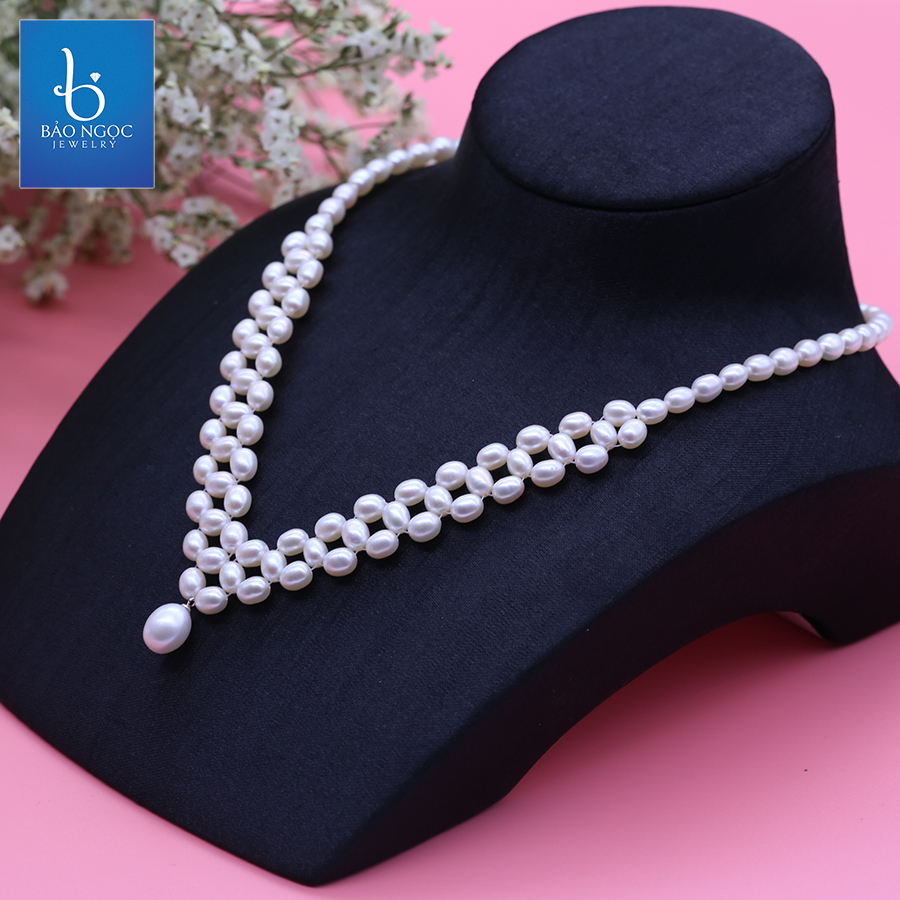 Vòng ngọc trai cao cấp, thời trang quý phái Queen Pearl DB-2120 Bảo Ngọc Jewelry