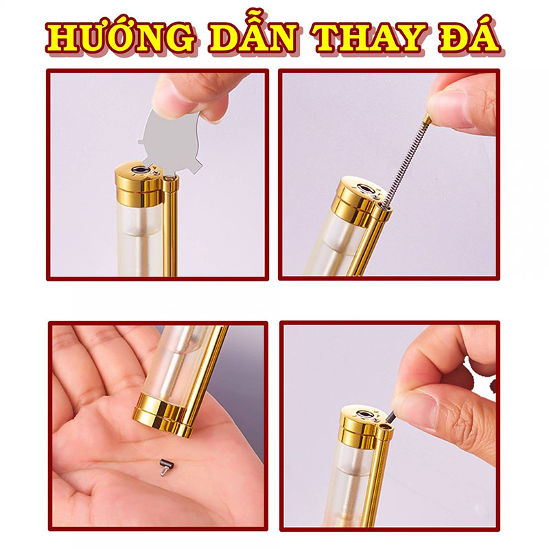 Bật Lửa Khè Gas Đá Rảnh Tay Lộ Thiên Honest 626 – Xài Gas (giao màu ngẫu nhiên)