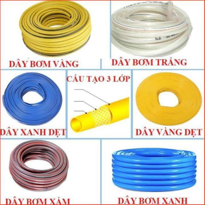 Bộ dây vòi xịt nước rửa xe, tưới cây tăng áp 3 lần cút nhựa nối nhựa vàng loại 15m 206817