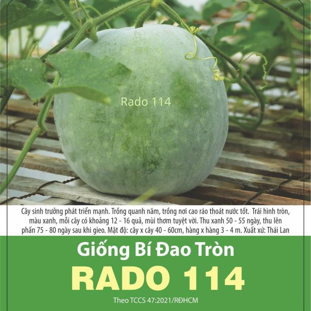 Hạt giống bí đao tròn Rado 112, đóng gói 0.2g (khoảng 10 hạt)