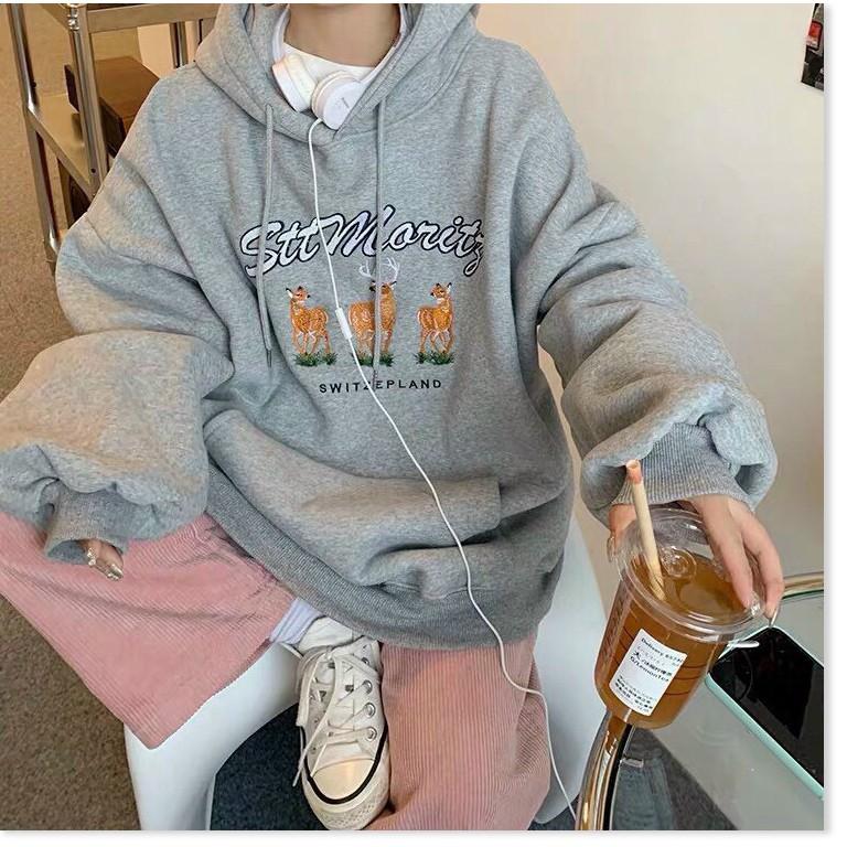 ÁO KHOÁC NỮ HOODIES FORM RỘNG