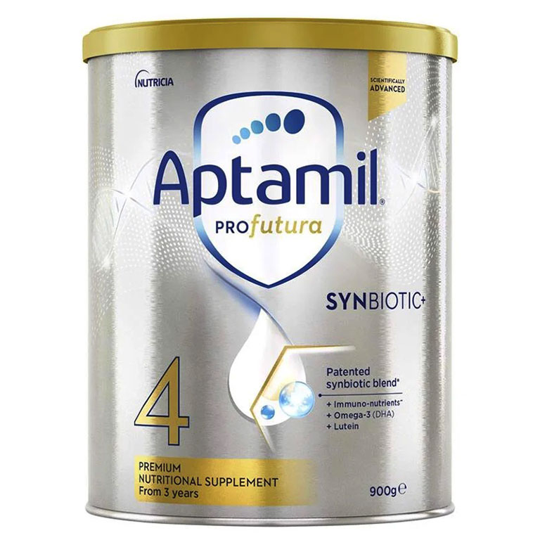 Sữa Tăng Cân Cho Bé Aptamil Profutura Synbiotic 4 NK Úc Giàu Dưỡng Chất Gồm Các Nhóm Vitamin, Khoáng Chất, Omega-3, Men Vi Sinh Giúp Bé Phát Triển Chiều Cao, Cân Nặng, Trí Não, Hỗ Trợ Tiêu Hóa Tốt, Tăng Chức Năng Hệ Miễn Dịch – 3 Hộp x 900g