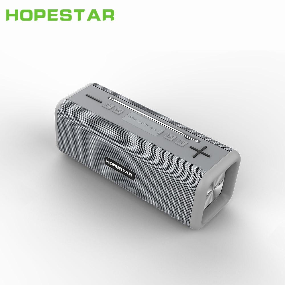 Hopestar t9 loa bluetooth di động Cột công suất cao Stereo Subwa -loa siêu trầm ăng -ten bên ngoài tws trung tâm âm nhạc FM Radio Color: blue