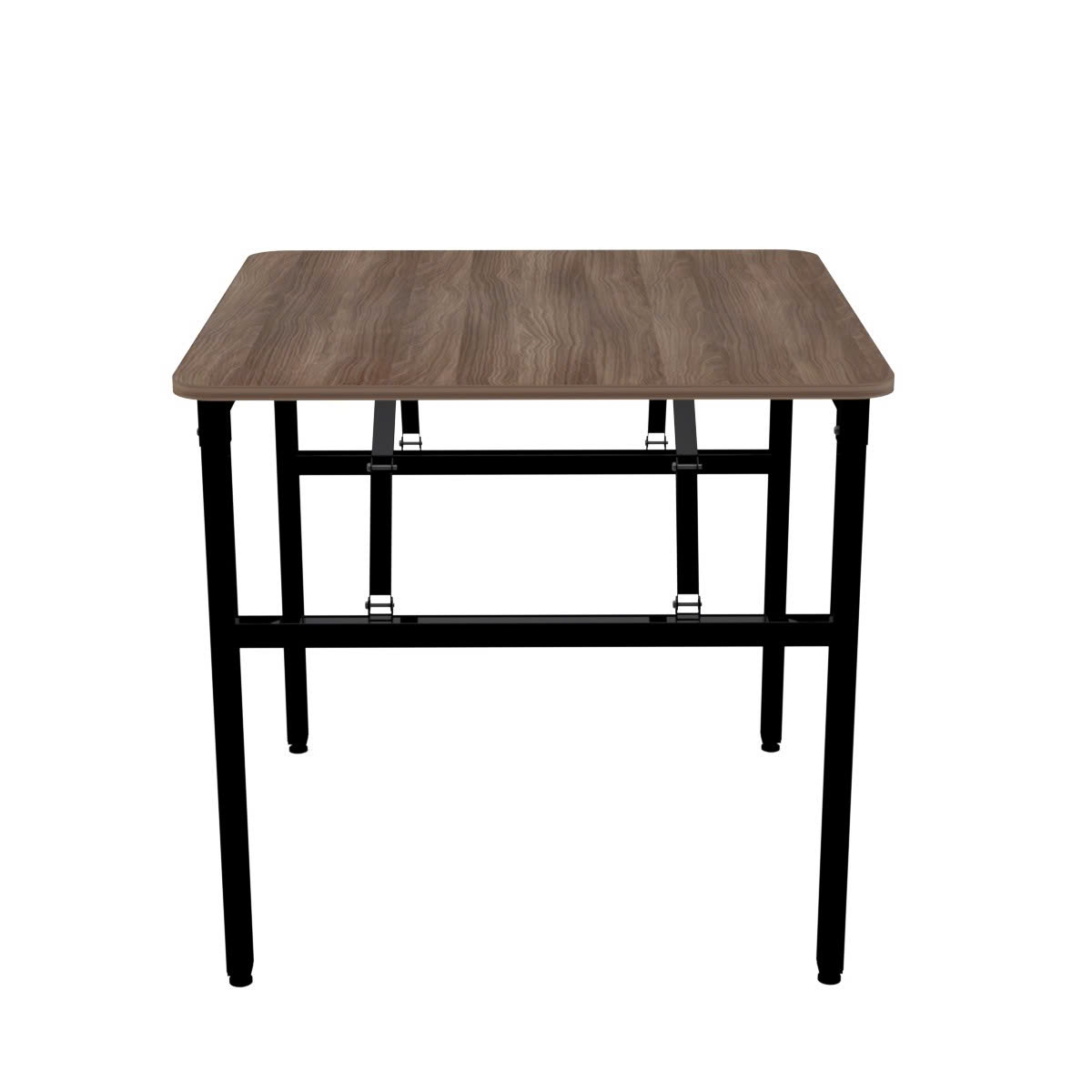 Bàn Làm Việc, Bàn Ăn, Bàn Học Gấp Gọn Chân Sắt Gấp Gọn Mặt Gỗ MDF Vuông 80cm