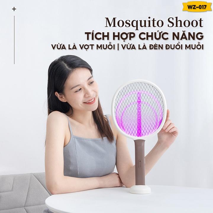 Vợt Bắt Muỗi Cao Cấp Có Đế Đứng Tiện Lợi Thời Gian Chờ Lên Đến 20 Ngày WZ-017