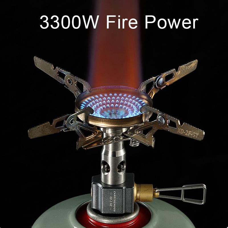 CAMPINGMOON 3300W Camping Stove High Efficient Backpacking Stove Camping Split Gas Stove