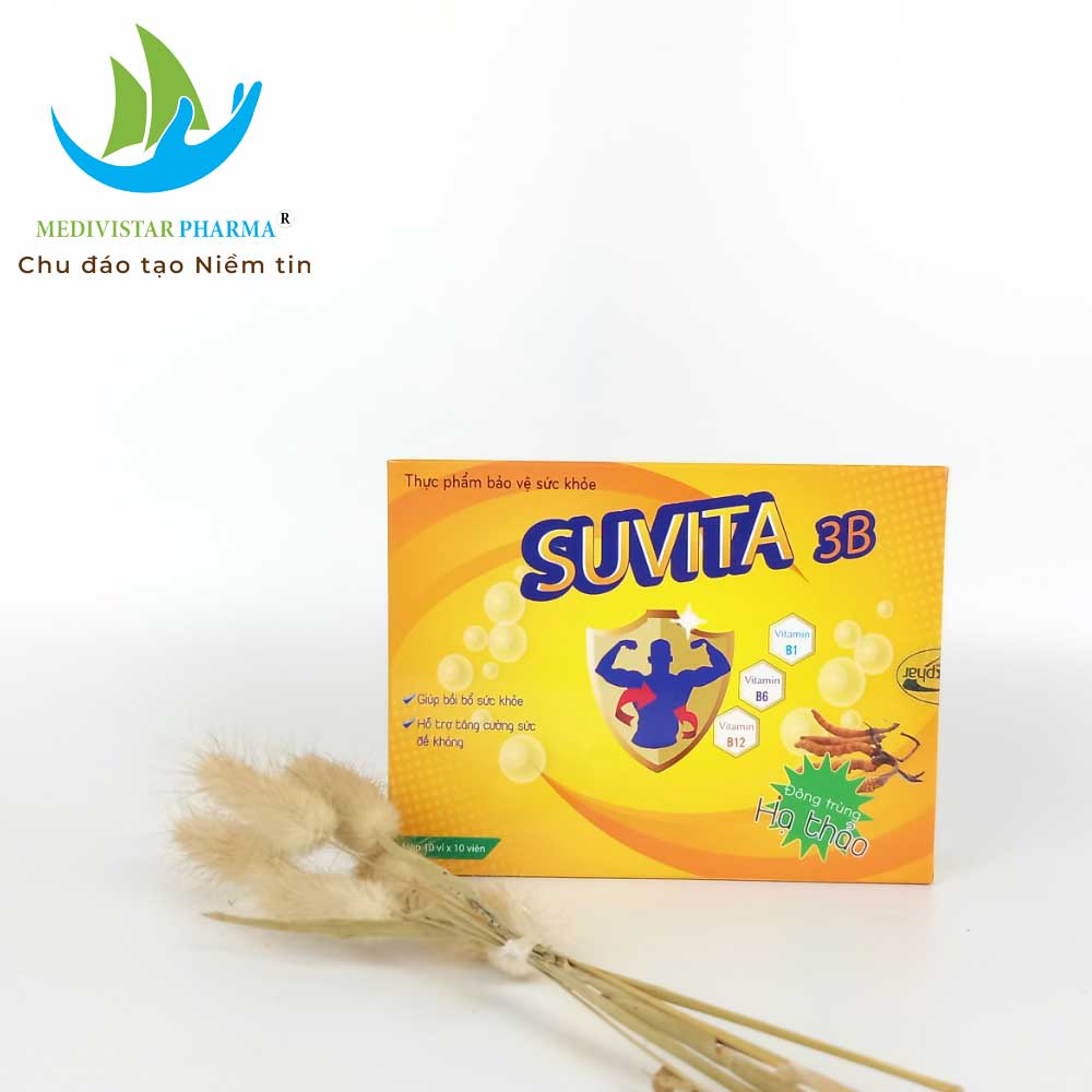 Combo 3 Hộp Viên Đạm Bổ SUVITA Bổ Sung Vitamin Tăng Cường Sức Khỏe, Nâng Cao Đề Kháng 100 Viên/Hộp