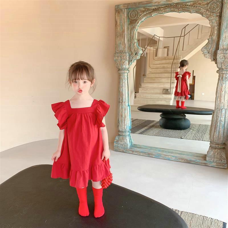 VL85 Size90-130 Đầm bé gái Thời trang trẻ Em hàng quảng châu