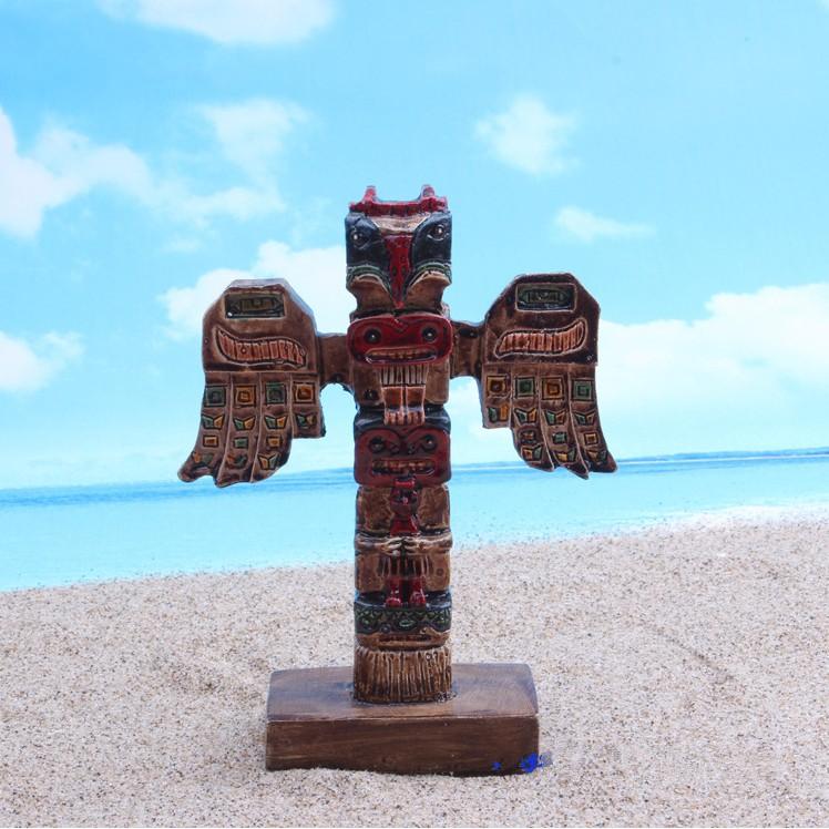 Mô hình tượng thần Totem hiến tế của người Maya dùng trang trí tiểu cảnh, terrarium, DIY