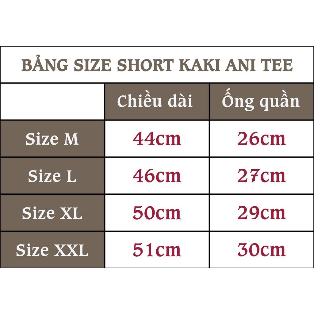 Quần Short Kaki Universe Đơn Giản Cho Nam và Nữ